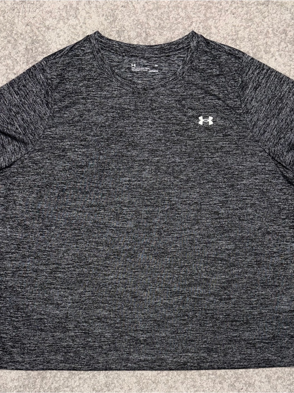 Under Armour Men’s Charcoal Heather Short Sleeve Performance Tee